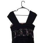 Adrianna Papell  Sleeveless Lace Paneled A-line Dress Back Zip Black Size 10 Photo 2