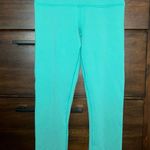 Lululemon Cropped Teal Reversible Leggings Photo 0