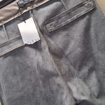 ZARA NWT High Faux Leather Ankle Zip Pants Light Brown Med Photo 8