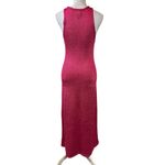 House of Harlow  1960 High Neck Classic Pink Knit Sequin Midi Dress Size Medium Photo 5