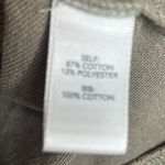 BKE Dusty Olive Green Lace-Up Pullover Sweatshirt Raw Hem Relaxed Fit Size M Photo 8