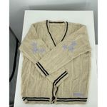 Women's Cardigan Star Embroidery Knit Open Front Cardigan V Neck Long Sleeve Photo 3