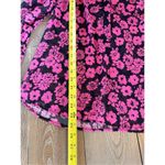 Milly  Brooke Floral-Print Chiffon Blouse, Pink Size 8 Photo 7