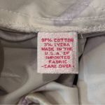 Govango Vintage Women’s 6 White Purple Starfish Printed Cotton High Rise Shorts Photo 3