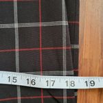 Apostrophe red black windowpane straight leg trousers size 8 Photo 6