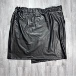 Bar III Black Leather Skirt XL Photo 6