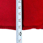 Vintage Crystal Kobe Snowman Patch Red Christmas Cardigan Size L Ugly Sweater Size M Photo 7