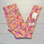 LuLaRoe NWT - - Women’s Orange/Pink Floral Leggings - Tall & Curvy. Photo 0