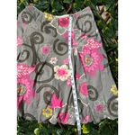 Vintage Gray Pink Floral Mini Dress Size Medium Photo 4