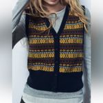 ZARA NWOT JACQUARD KNIT WAISTCOAT Vest Multicolor Medium Photo 3
