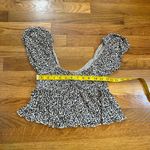 Urban Outfitters Women Small Cheetah Print Animal Print Babydoll Puff Sleeve Top Photo 1