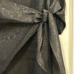 Status by Chenault Black Textured Tie Waist Midi Skirt Women's XL Photo 3