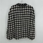 Modcloth  Black and White Houndstooth Women's Jacket poncho size M Photo 5