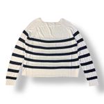 ZARA  Black and White Striped Lightweight Sweater Size M‎ Classic Preppy Casual Photo 2