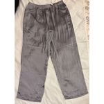 Madewell  Satin Straight Leg Full Length Pants Women's Medium Dusk Grey Photo 4