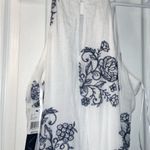 BCX  Ivory Dress with Navy Floral Design Photo 7