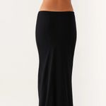 Peppermayo Canyon Chiffon Maxi Skirt - Black NWOT Photo 1