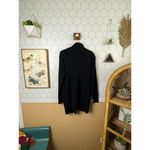 Free People  Sarah Knit Longline Black Cardigan Sweater Blazer - Size - Small Photo 4