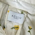 Azulu Colombia Cream Floral Long Sleeve Top Size M Photo 7