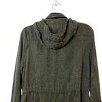 Dear John Women Dark Green Hidden Hood Cinched Pockets Utility Jacket Size S Photo 6