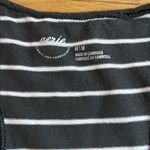 Aerie  Black and White Striped Tank Top Photo 1