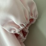 Amanda Uprichard Fame Mini Shift Dress Short Puff Sleeve Keyhole Neck Pink M Photo 8