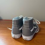 Vans Sk8 Hi-Top Canvas Grey White Sneaker Lace Up Skater Shoe W8.5 Photo 1