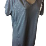 Champion Workout Shirt  Top Womens Gray Large Spandex Vapor Performance V Neck u Photo 3
