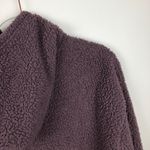 American Eagle  Purple Fuzzy Sherpa Hoodie XS Photo 4