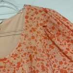 Cato Ditsy Floral Print Short Sleeve Pullover Midi Dress orange size 14/16W Photo 5