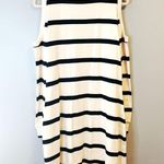 Tanya Taylor Dress Cream & Black Shirley Striped Mini Dress 2X NWT Cold Shoulder Photo 9