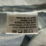 Olivia James The Label Striped Linen Dress Tie Shoulder Size XS Blue White Photo 7