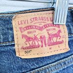 Levi's 501 Denim Jean Shorts Cut Off Dark Wash Women's Size 26 Photo 1