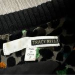 Tracy Reese  Black Gray Multicolor Cheetah Print Textured Mini‎ Dress Size 2 Photo 5