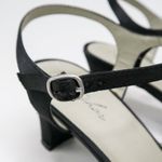 Metaphor Vintage Y2K Black Satin Rhinestone Heels Photo 7