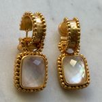 nwot Julie Vos Gold and White Earrings Photo 0