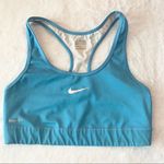 Nike  Pro Baby Blue Swoosh Sports Bra Size Small Activewear Sporty Performance Photo 0