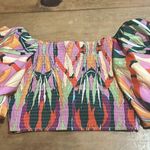 Woman’s See The Shade Boho Off the Shoulder Crop Top Size Medium Pink Photo 6