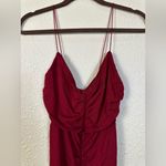 ASOS Ruched Bodycon Dress in Oxblood SZ 10 NWT Red Photo 6