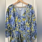 Aerie Rock 'N' Ruffle Mini Dress Blue Yellow Floral Size XL - New without tags! Photo 2