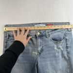 Celebrity Pink Plus 16 The Bestie Mid Rise Girlfriend Jeans Busted Knees Distres Photo 10