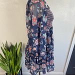 Sachin & Babi Lola Smocked Dress Navy Floral Size Medium $295 Boho Summer Style Blue Photo 6