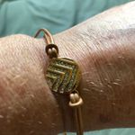 Fossil bracelet leather strap chevron pattern Photo 0