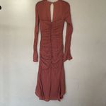 House Of CB 'Reine' Rose Real Silk Ruffle Midi Dress NWOT size M Photo 11