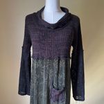 Lee Andersen Patchwork Knit Overlay Dress Boho Fairy Grunge Midi Small Green Photo 1