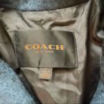 Coach  blue & black plaid winter peacoat Photo 9