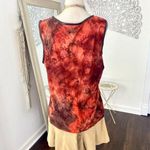 Dress Barn Early 2000's Burgundy Brown Whimsygoth Crushed Velvet Corset Style Top Photo 4