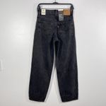 Levi's Premium Baggy Dad Jeans Womens 25x32 Washed Black High Rise Rigid Denim Photo 2