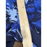 Isaac Mizrahi  Womens 2X Petite Blue Floral Wide Leg Ponte Pants Tropical Travel Photo 5