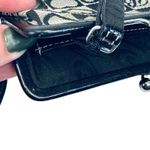 Brighton Kisslock Heart Purse Mini Shoulder Bag Black Silver Checkered Y2K Photo 7